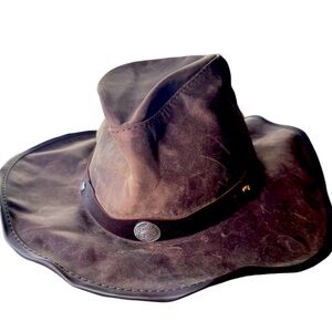 MADE IN USA VINTAGE LEATHER COWBOY HAT